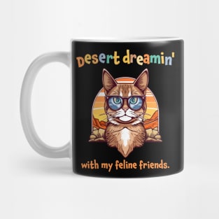 Desert Dreamin' Cat with Sunnies Mug